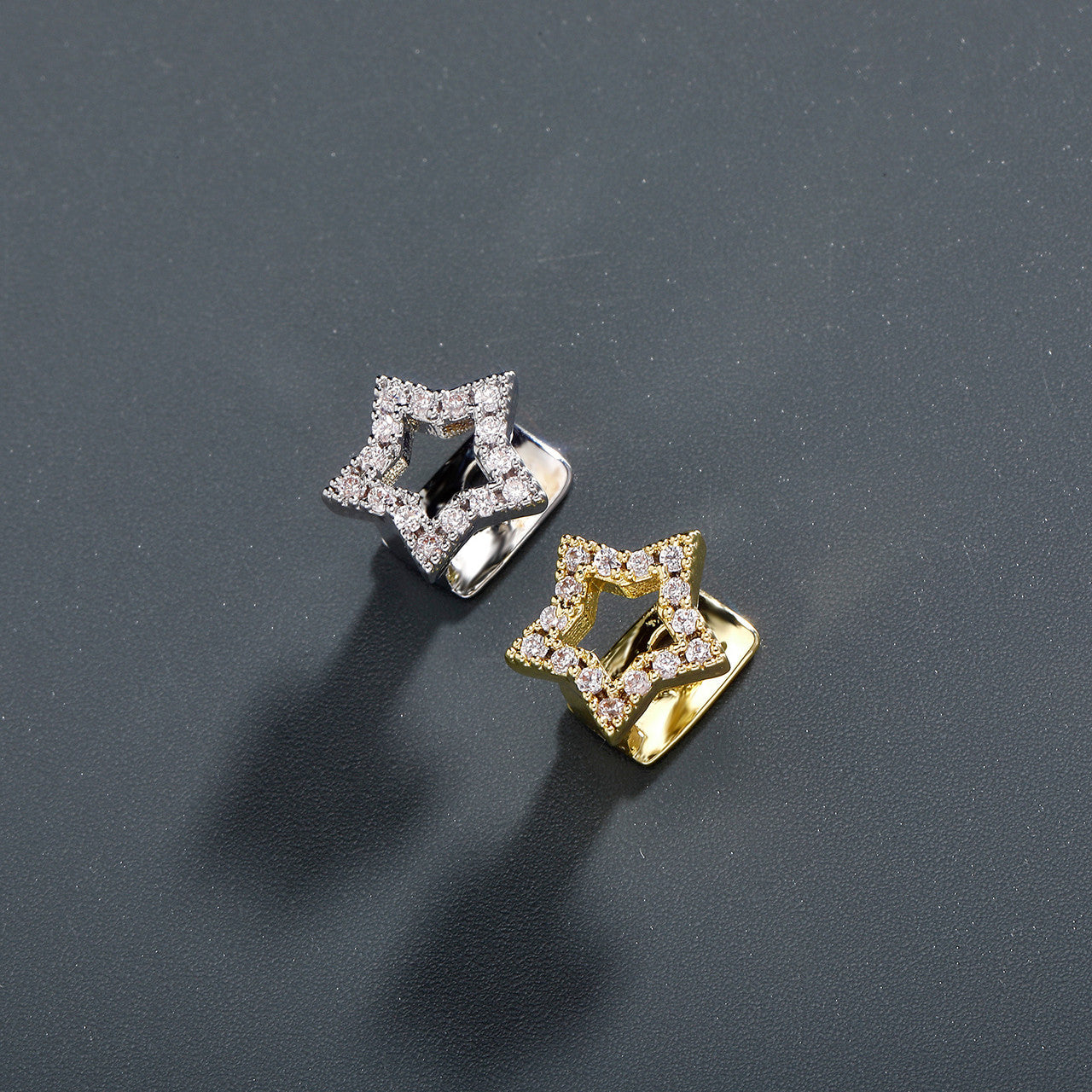 Star's Shine | VVS Diamond CZ Stone Iced Blinged Out Super Star Tooth Teeth Hip Hop Grillz