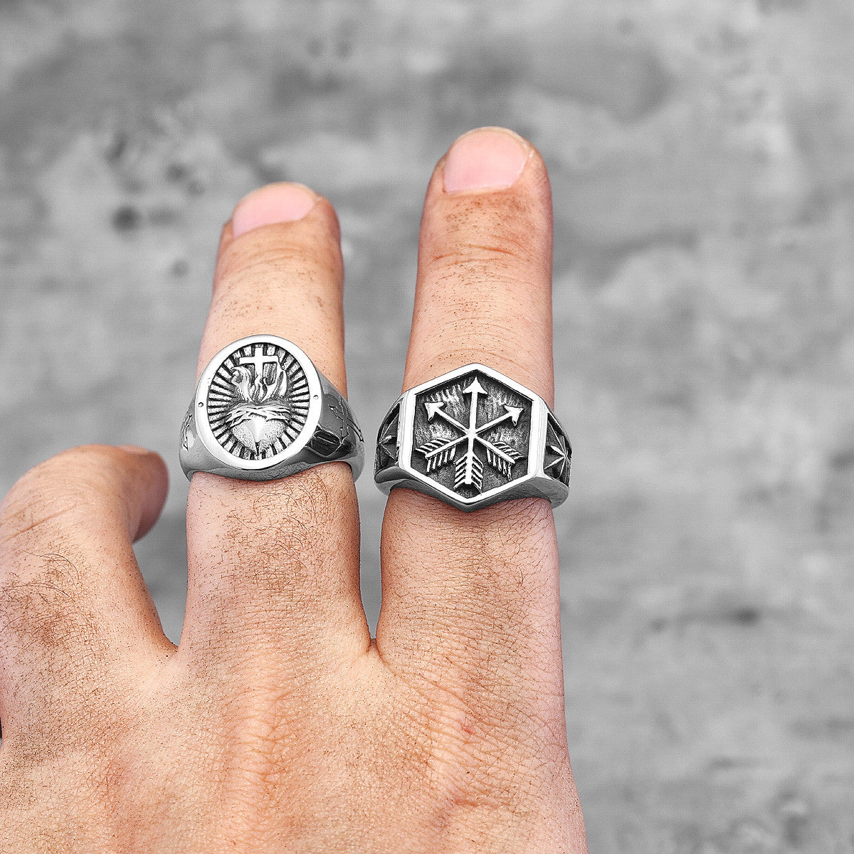 Arrow of Eros | Solid Stainless Steel Mythical Eros Street Stylish Unique Rings