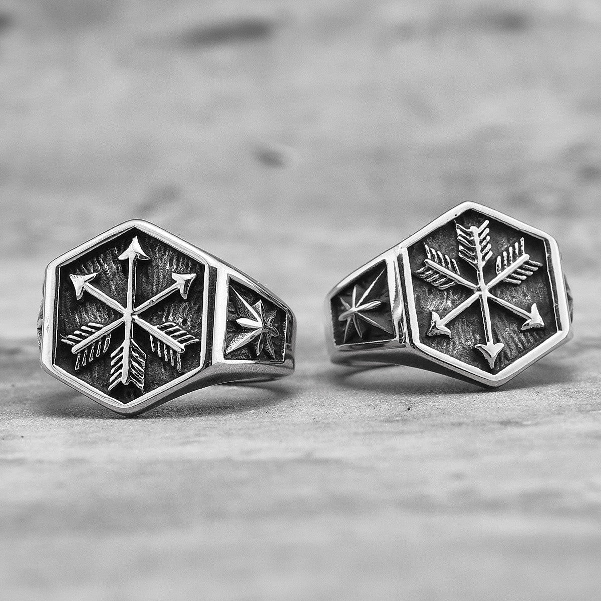 Arrow of Eros | Solid Stainless Steel Mythical Eros Street Stylish Unique Rings