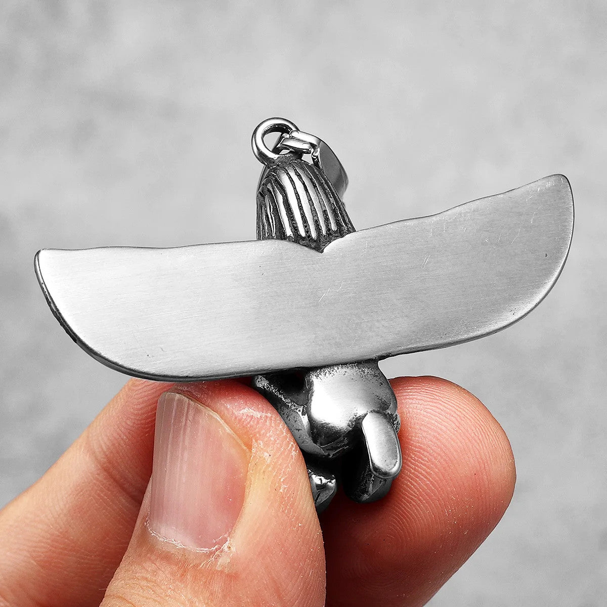 Isis | 316L Solid Stainless Steel Goddess Egyptian Pharaoh Eagle Wing Pendant