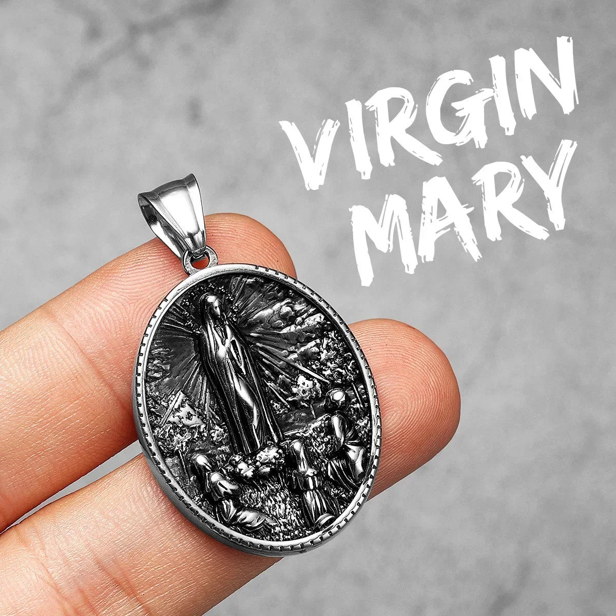 Virgin Mary Collection | 316L No Fade Stainless Steel Jesus Holy Child Pendant Series