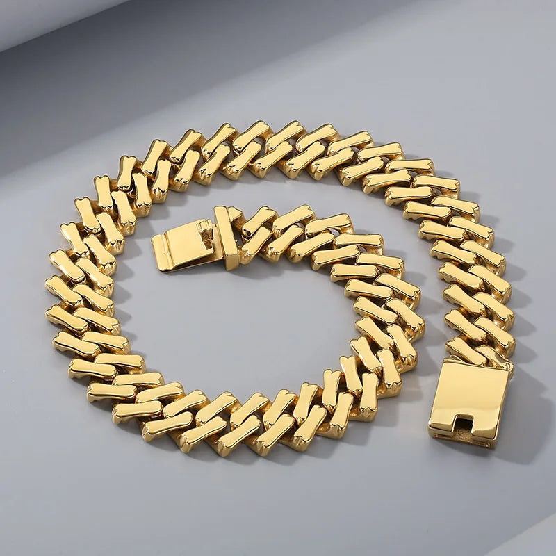 Imperial Steel | No Fade Stainless Steel Street Wear Cuban Link Choker Chain