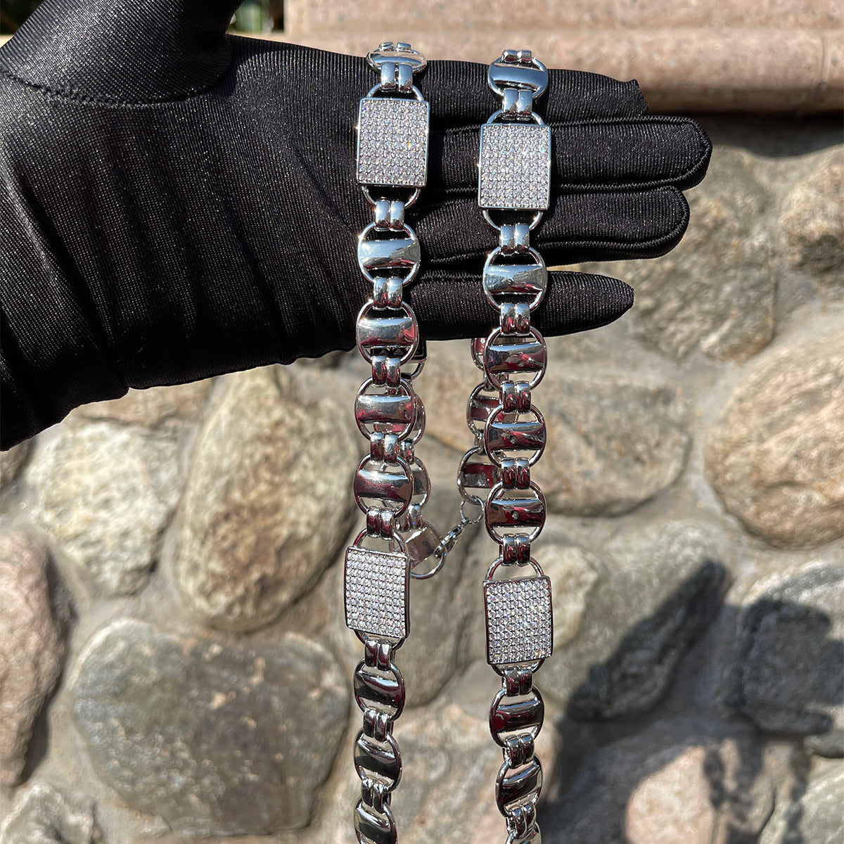 Iced Cuban Coffee | Designer Prong Set Flooded Ice Hip Hop Chain Necklace