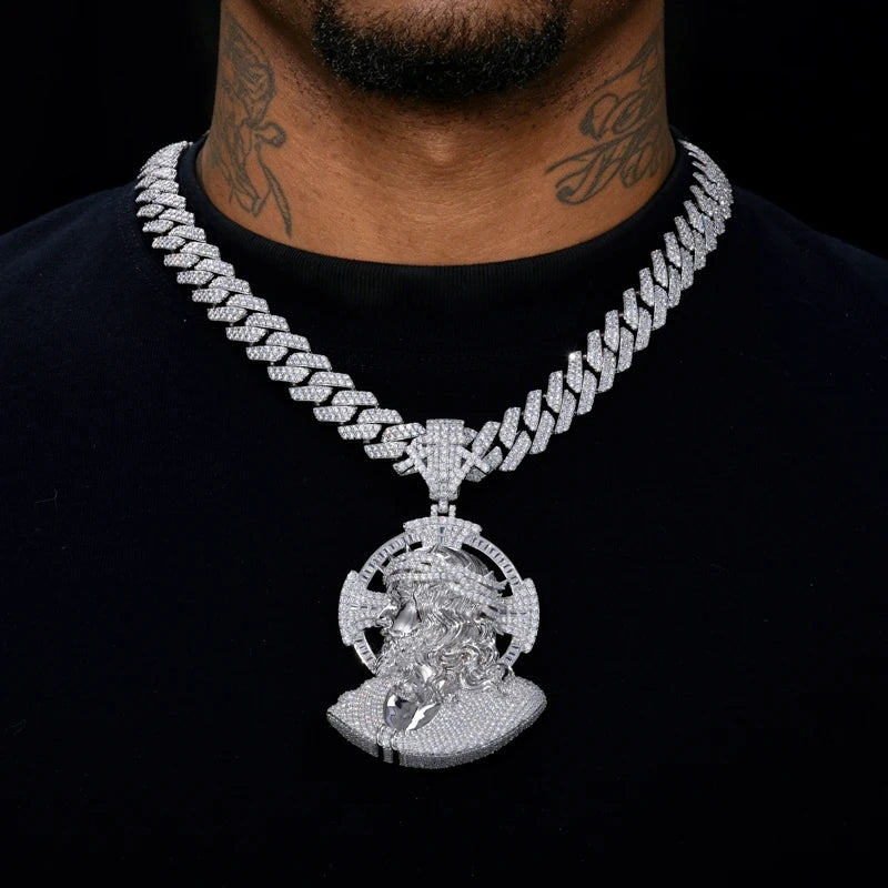 The Triumphant | Hip Hop Luxury VVS Diamond Moissanite Jesus Piece 925 Pendant
