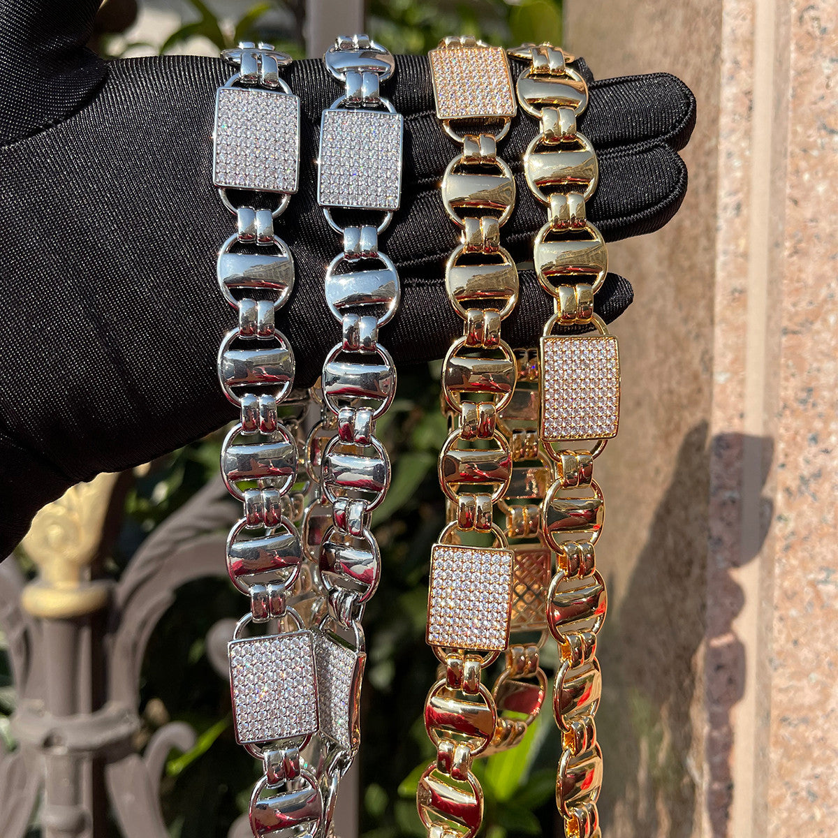 Iced Cuban Coffee | Designer Prong Set Flooded Ice Hip Hop Chain Necklace