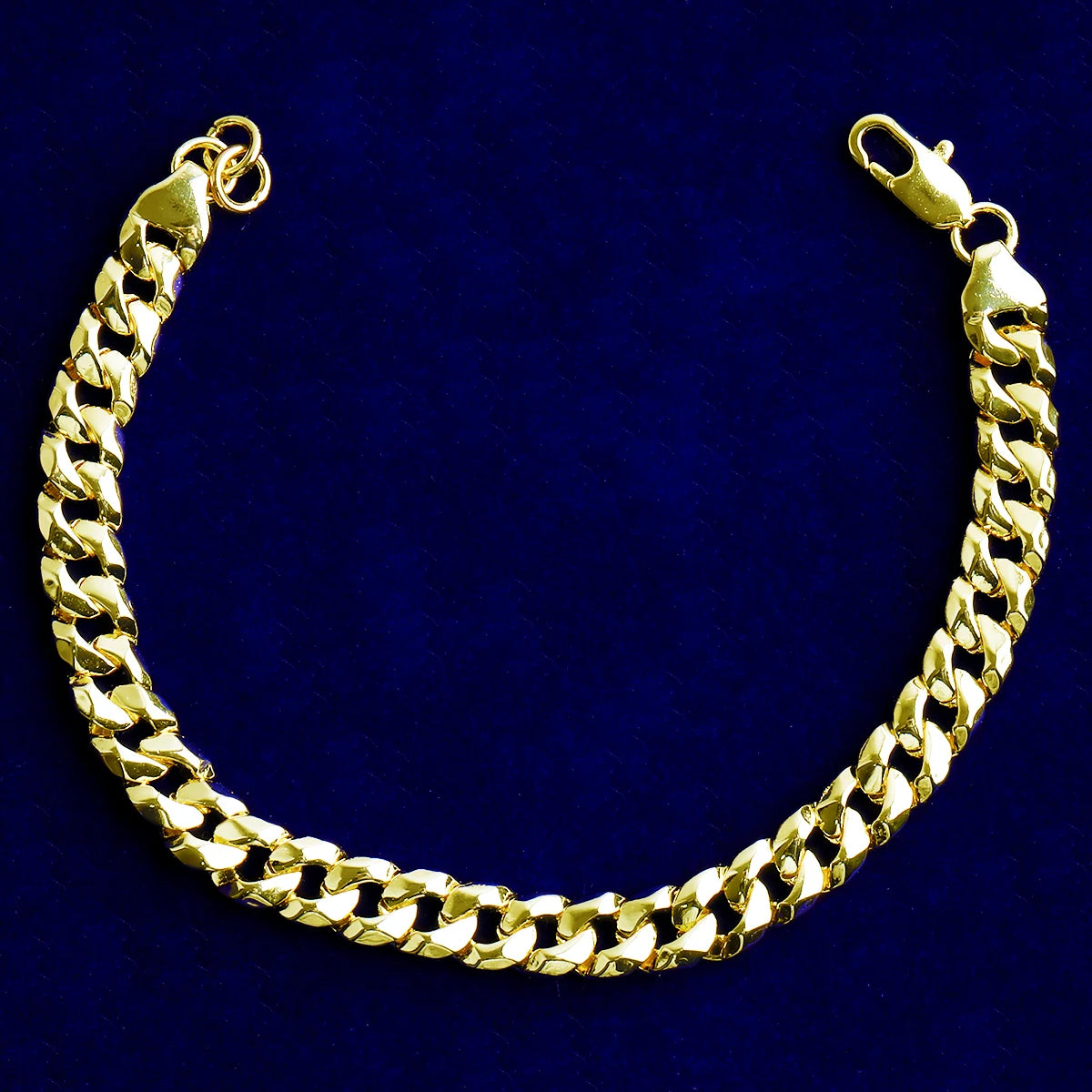Classic Cut Miami Cuban Link Lobster Clasp Hip Hop Bracelet