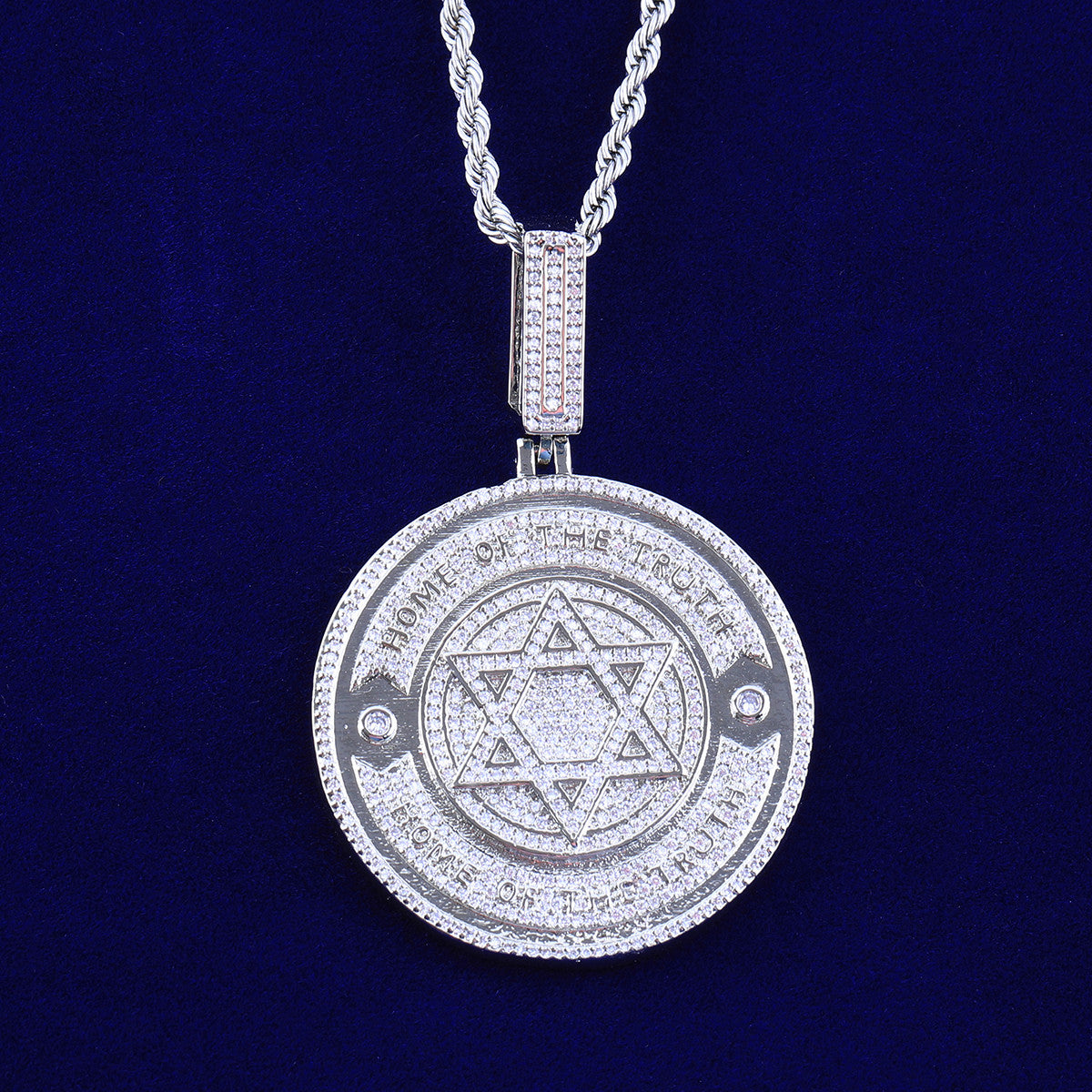The Truth | VVS Diamond CZ 6 pointed Star of David Hip Hop Pendant Chain