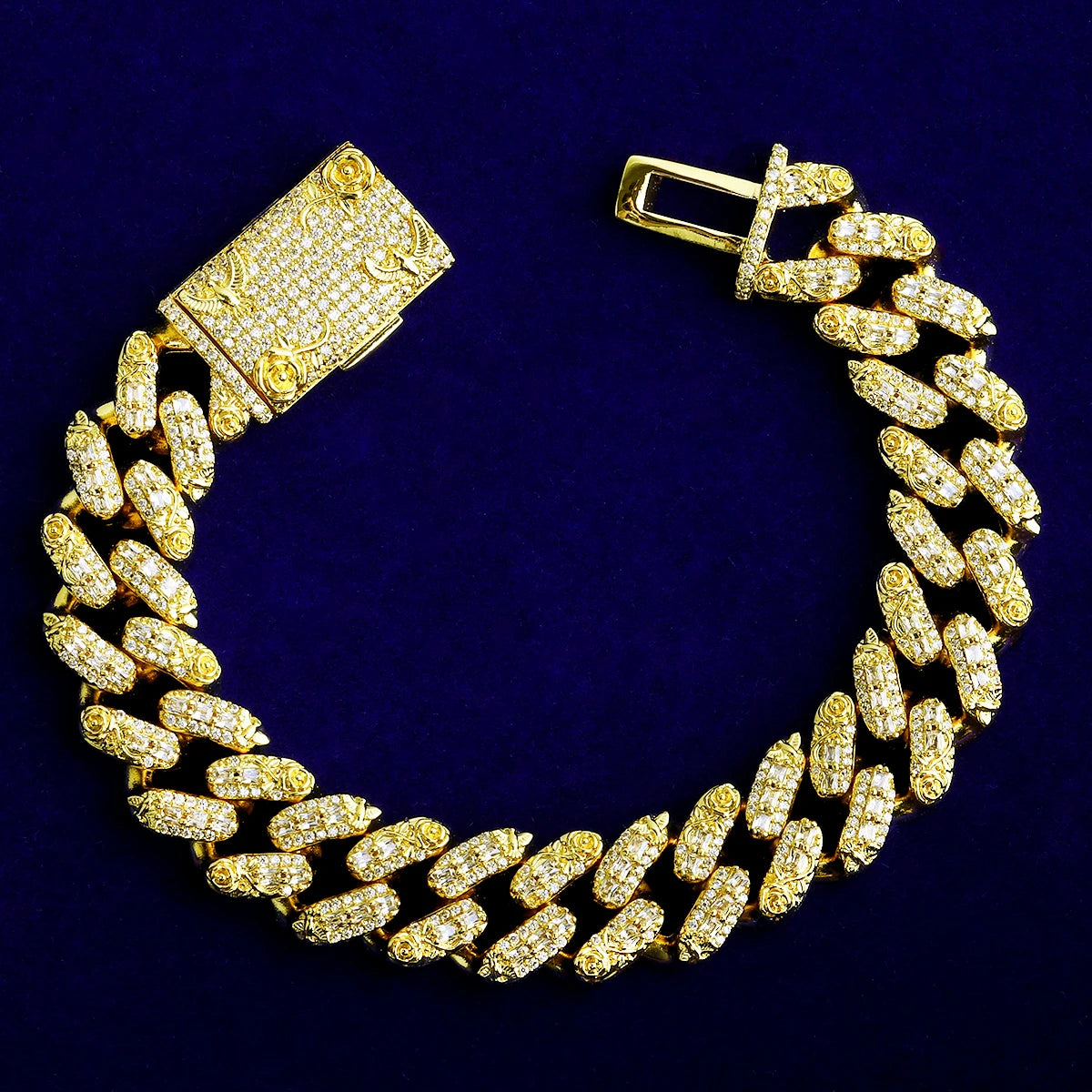 Flora Dove | VVS Diamond CZ Luxury Love Beauty Abundance Miami Cuban Link Bracelet