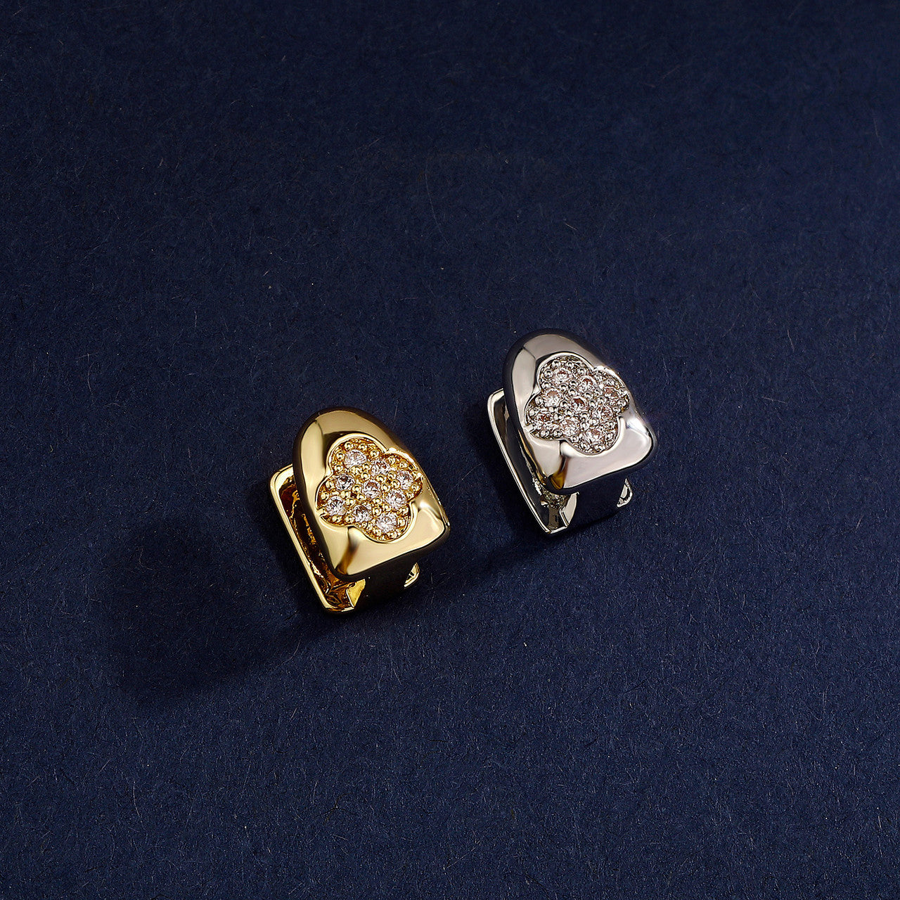 Iced HoneyComb | VVS Diamond CZ Stone 4 Prong Set Mouth Teeth Tooth Hip Hop Grillz