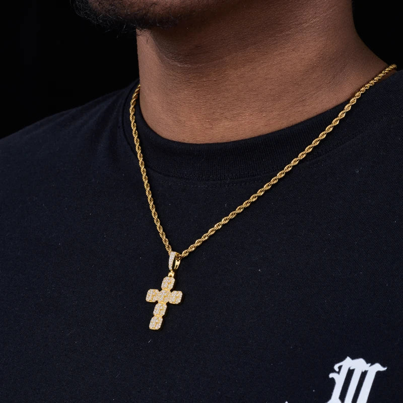 The Octagon | Iced Blinged Out VVS1 Moissanite Diamond Hip Hop Cross Pendant