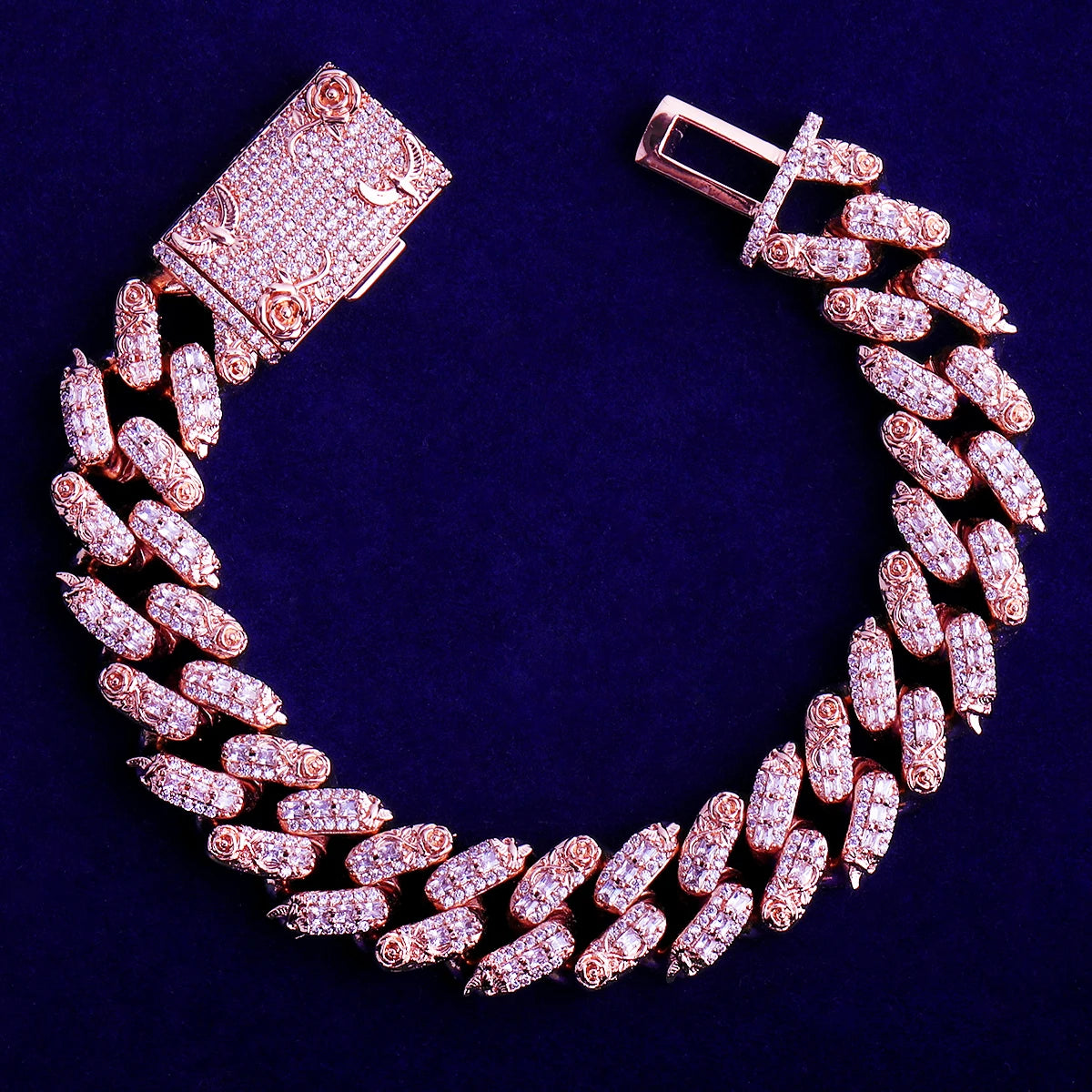 Flora Dove | VVS Diamond CZ Luxury Love Beauty Abundance Miami Cuban Link Bracelet
