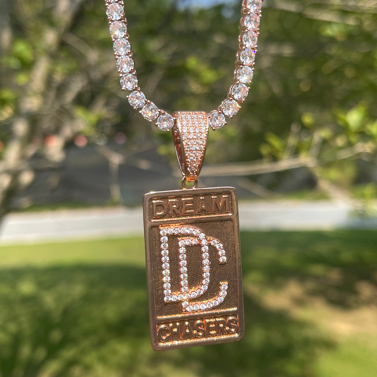 Dream Chasers II | Flooded Ice Hip Hop VVS Diamond CZ Pendant
