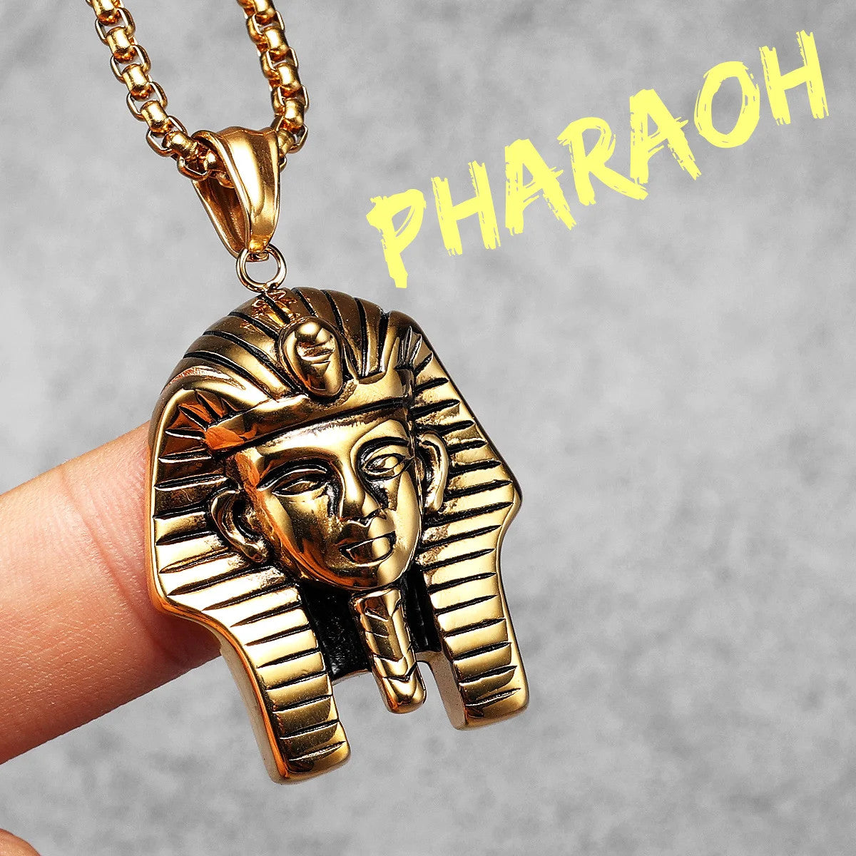 Egypt Pharaoh | No Fade Stainless Steel Ancient African Egyptian Hip Hop Pendant