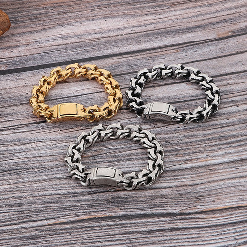 EternalTwist  | Mens No Fade Stainless Steel Street Wear Casual Bracelet