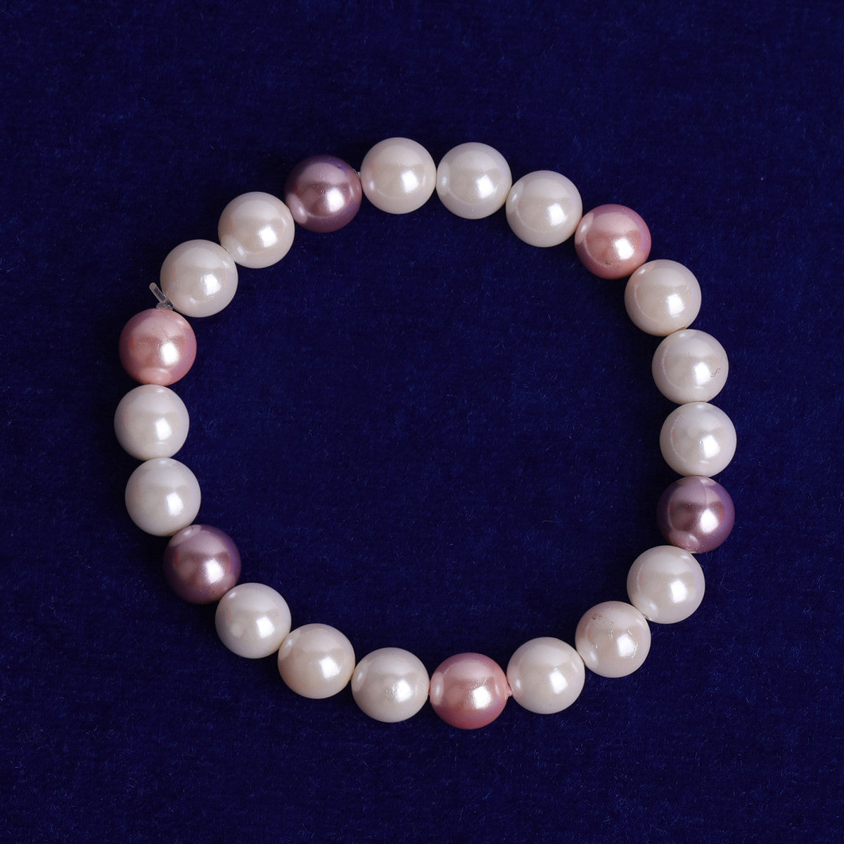 White Pink Casual High Fashion Adjustable Pearl Bracelets