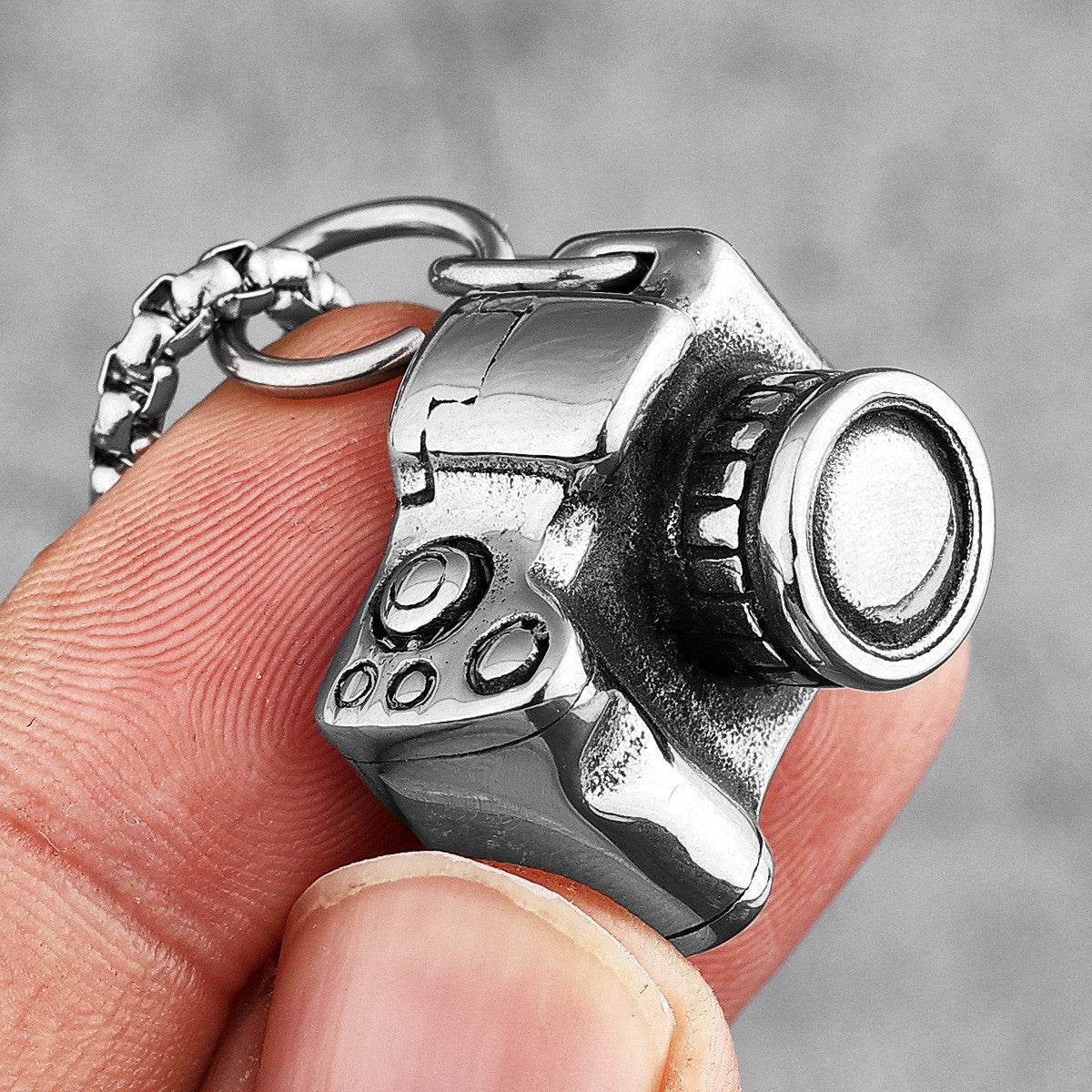 SLR Camera | 316L Stainless Steel Photographer Digital Camera Street Style Pendant