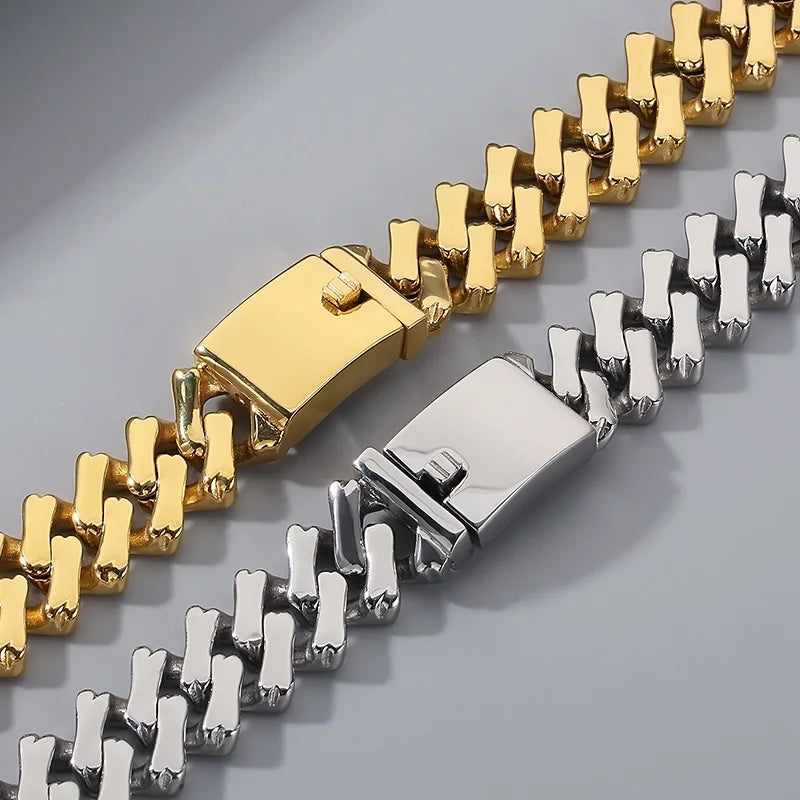Imperial Steel | No Fade Stainless Steel Street Wear Cuban Link Choker Chain