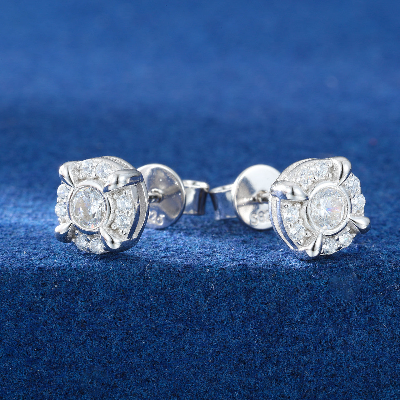 Moissanite Dragon Claw | Iced Blinged Out Stud 925 Sterling Silver Diamond Earrings