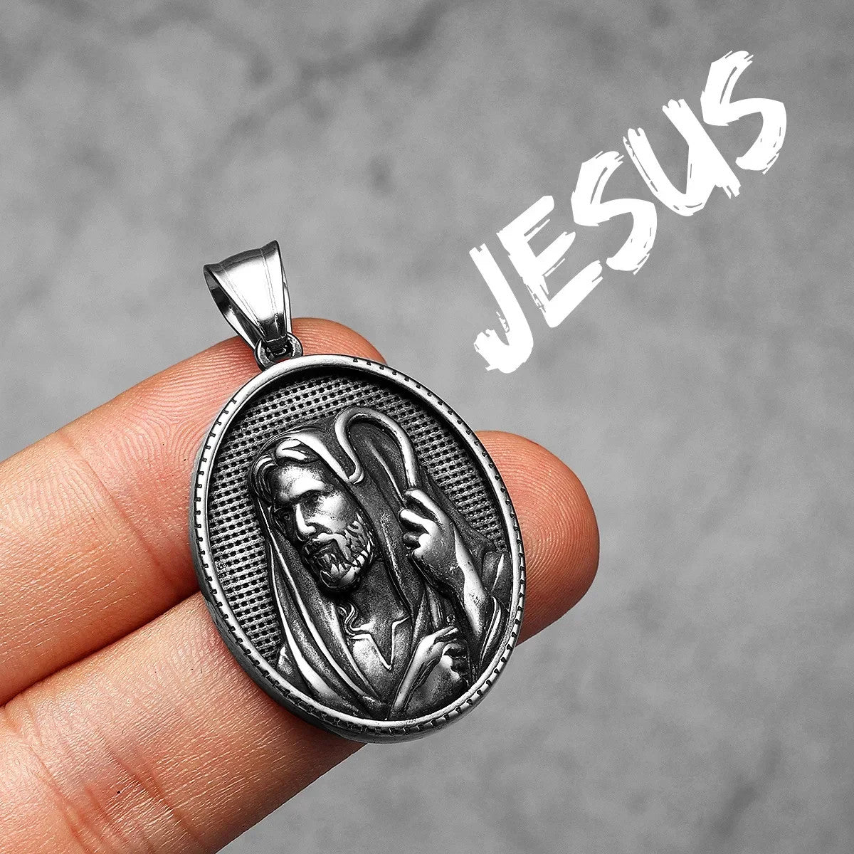 The Christ Collection | Christian Jesus Heart Solid Stainless Steel Spiritual Pendants