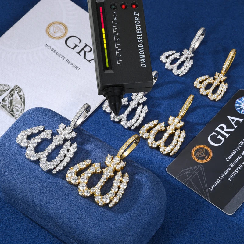 Allah The Almighty | Solid Silver Genuine Mossanite Diamond Spiritual Hip Hop Pendant