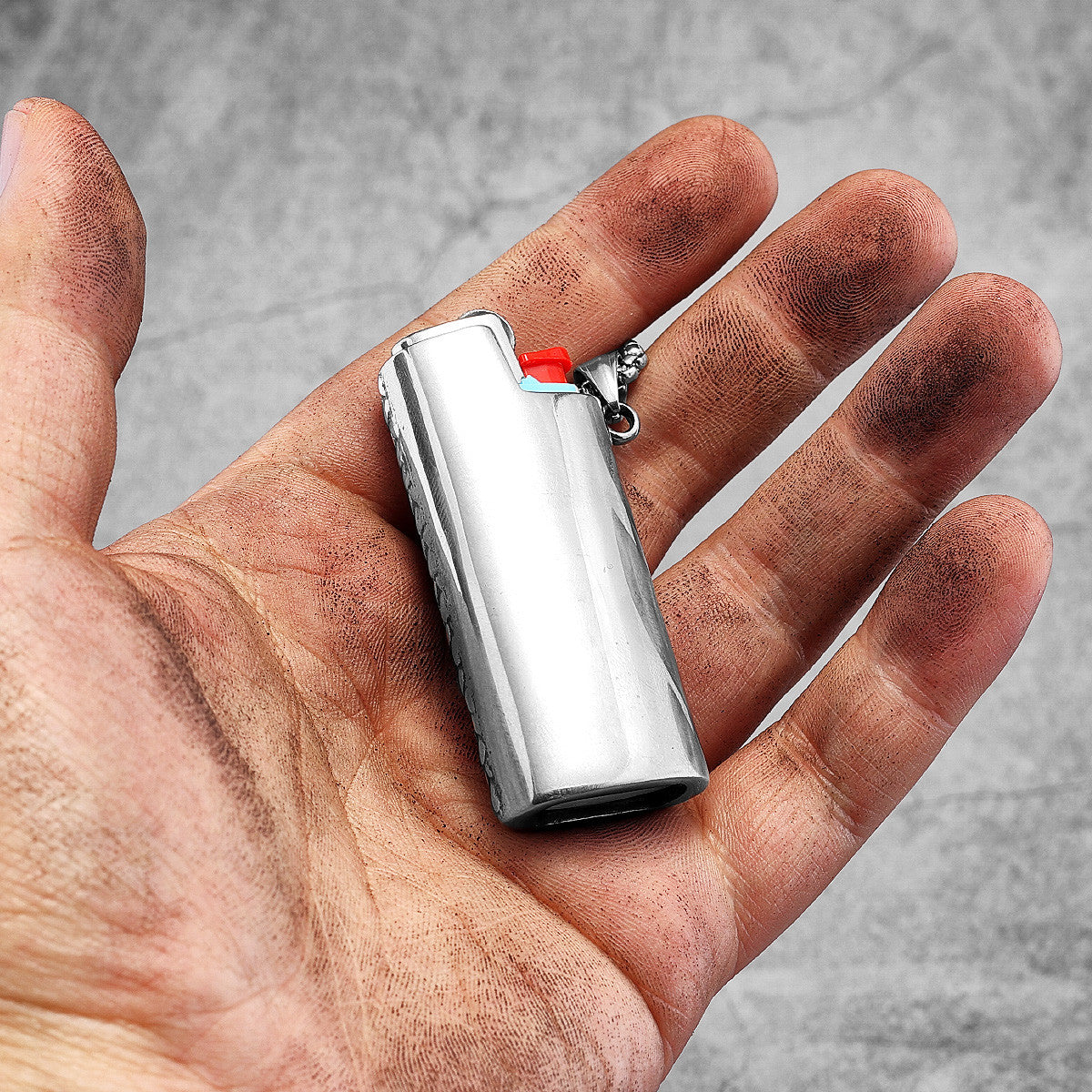 Chinese Unicorn | Solid Stainless Steel Lighter Case Street Wear Hip Hop Chain