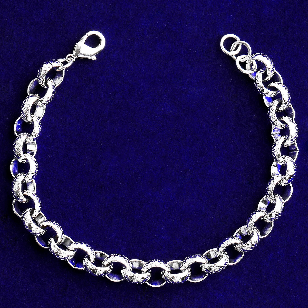 Designer Rolo | Textured Rolo Link Classic Swag Hip Hop Luxury Bracelets