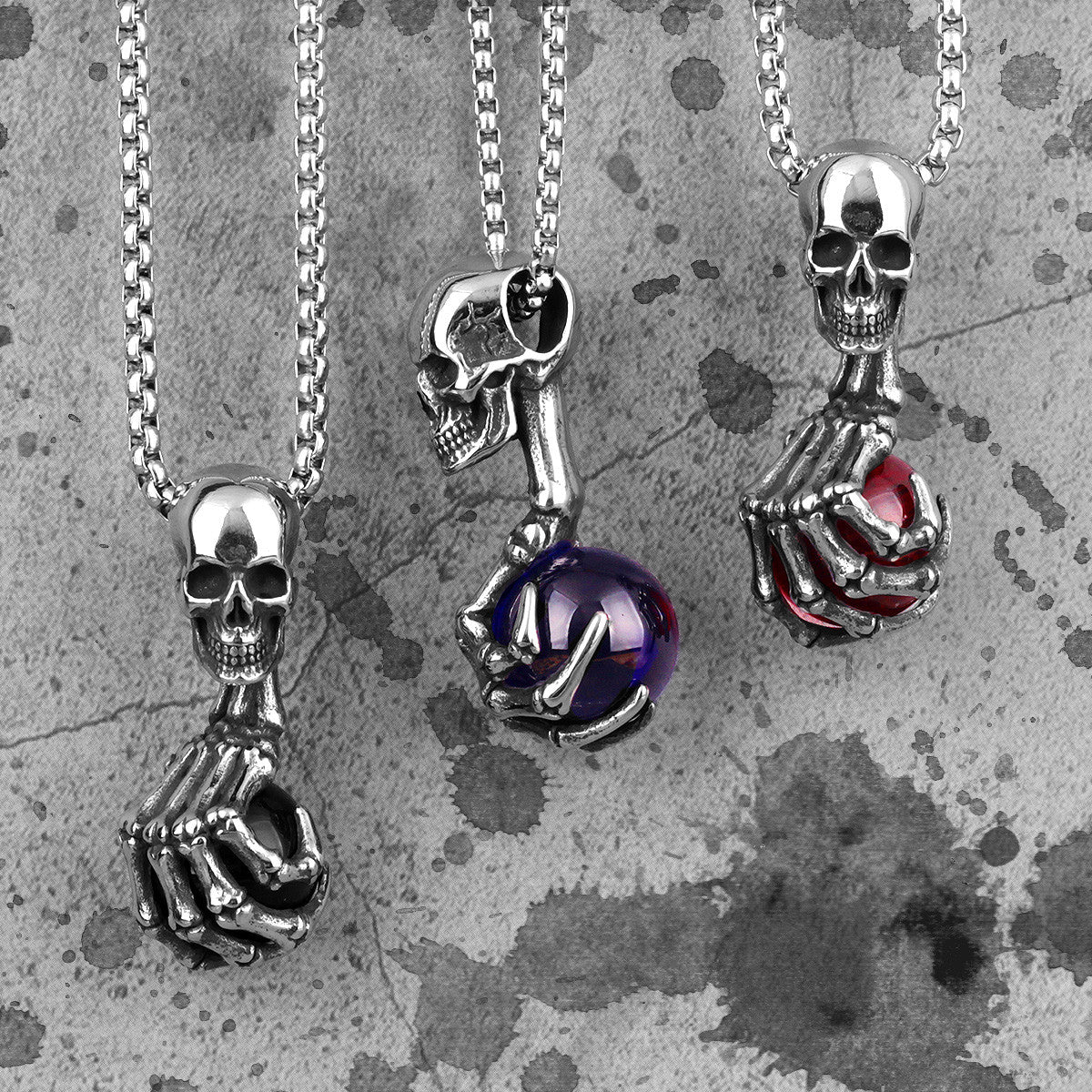 Captured Soul | Skull Claw Soul Ball 316L Solid Stainless Steel Hip Hop Street Pendant