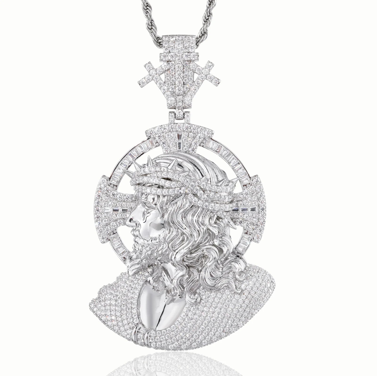 The Triumphant | Hip Hop Luxury VVS Diamond Moissanite Jesus Piece 925 Pendant
