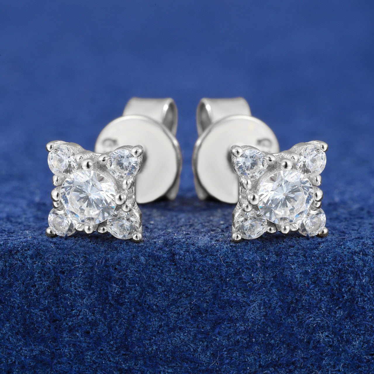 Star Shine | 925 Sterling Silver Moissanite Diamond Shinning Star 18k Gold Hip Hop Earrings