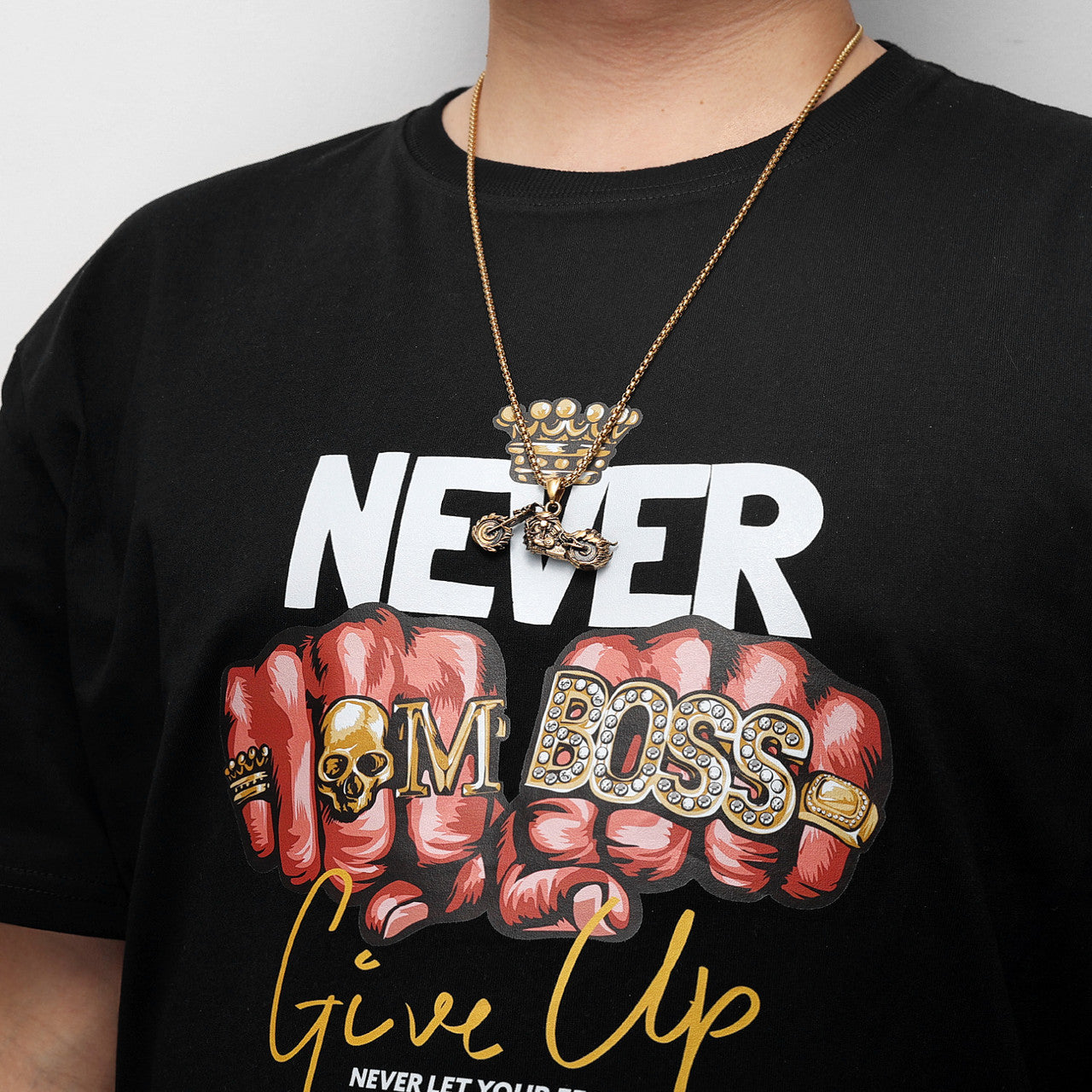 Ghost Rider | Street Wear No Fade Stainless Steel Motor Cycle Bike Pendant Chain Necklace