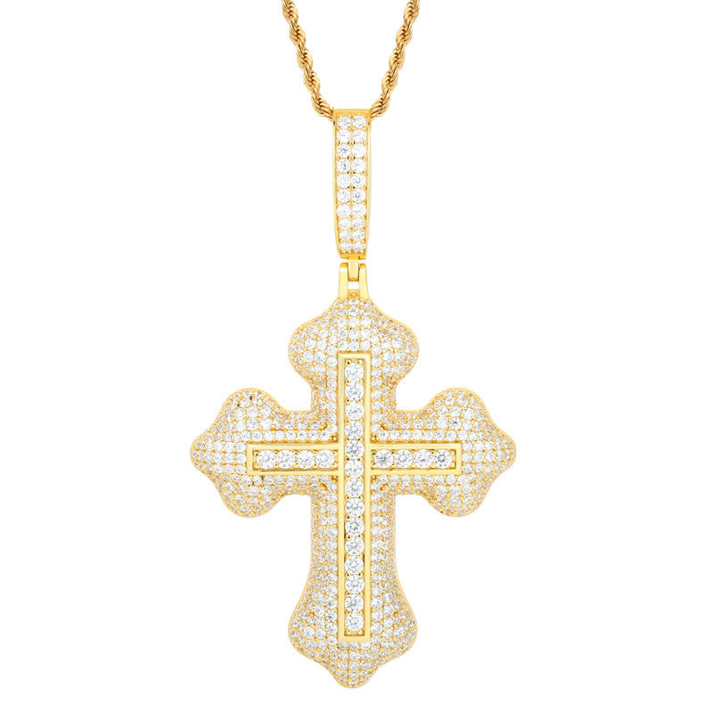 Spirit Within | Luxury Moissanite Diamond Solid 925 Silver Hip Hop  Cross Pendant