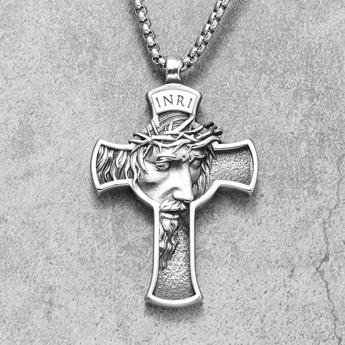 Power Of The Cross 14k Gold Silver Over Stainless Steel Pendant Chain Necklace