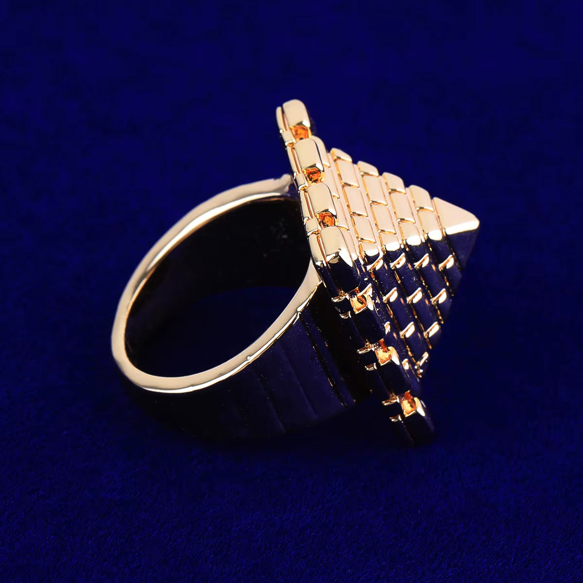 Pyramid Of Giza | Ancient African Egyptian Temple Pyramid Street Wear Ring