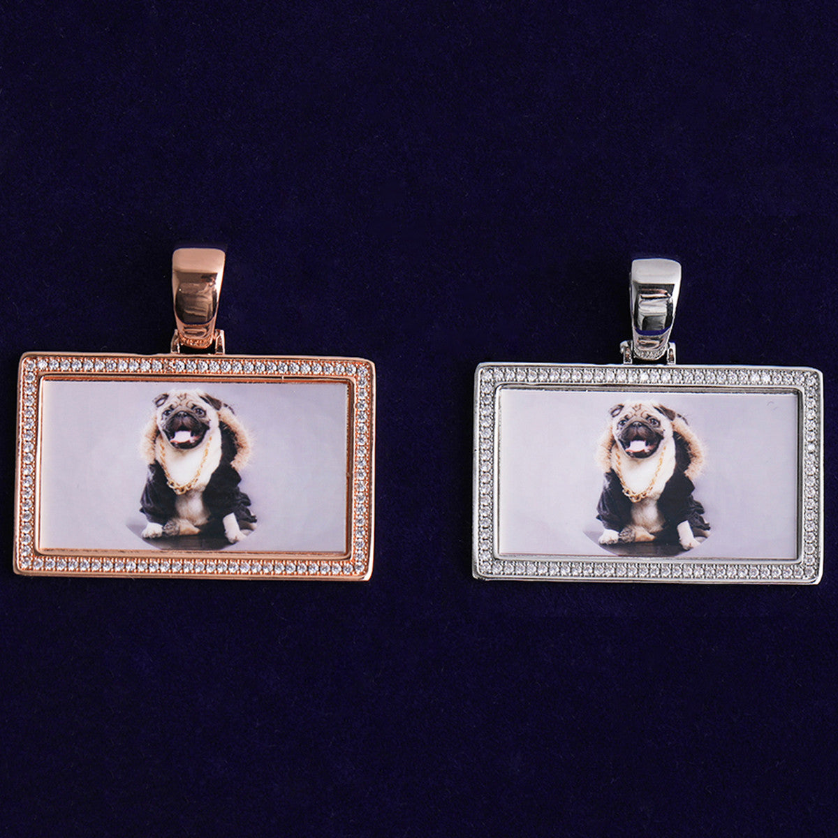 Framed Love | VVS Diamond CZ Custom Made Iced Blinged Out Photo Pendant Chain