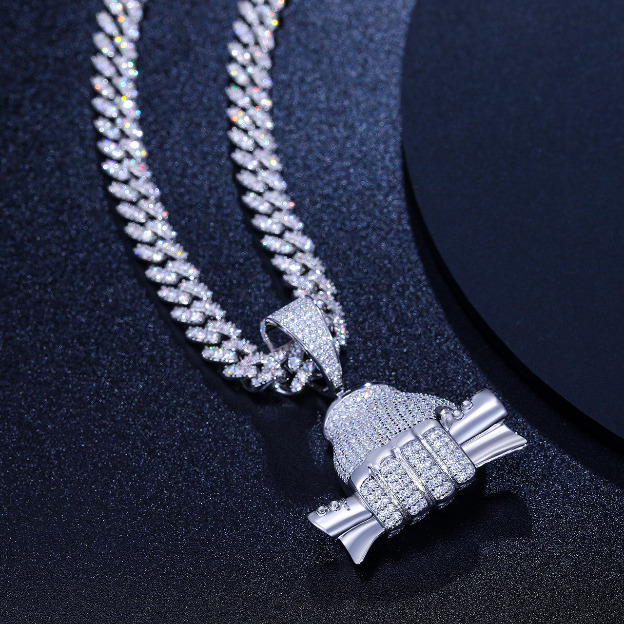 Fist Full | Sterling Silver VVS Diamond Money Hand Hip Hop Pendant