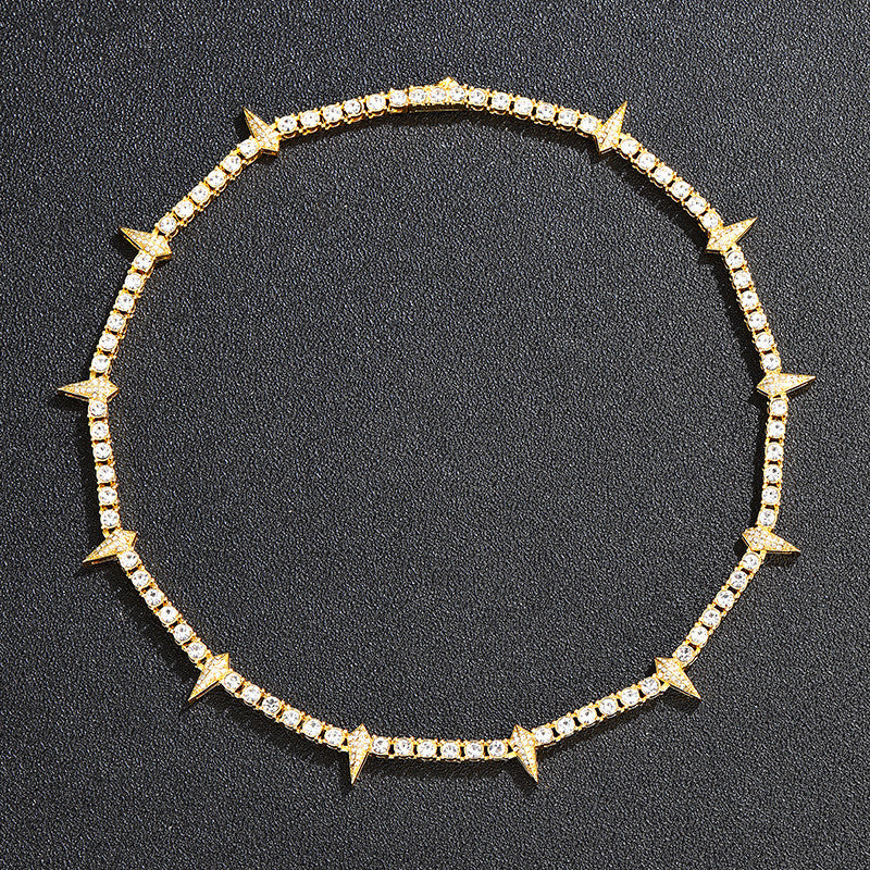 Iced Spike II | Hip Hop Street Wear Colorful Tennis Chain Necklace