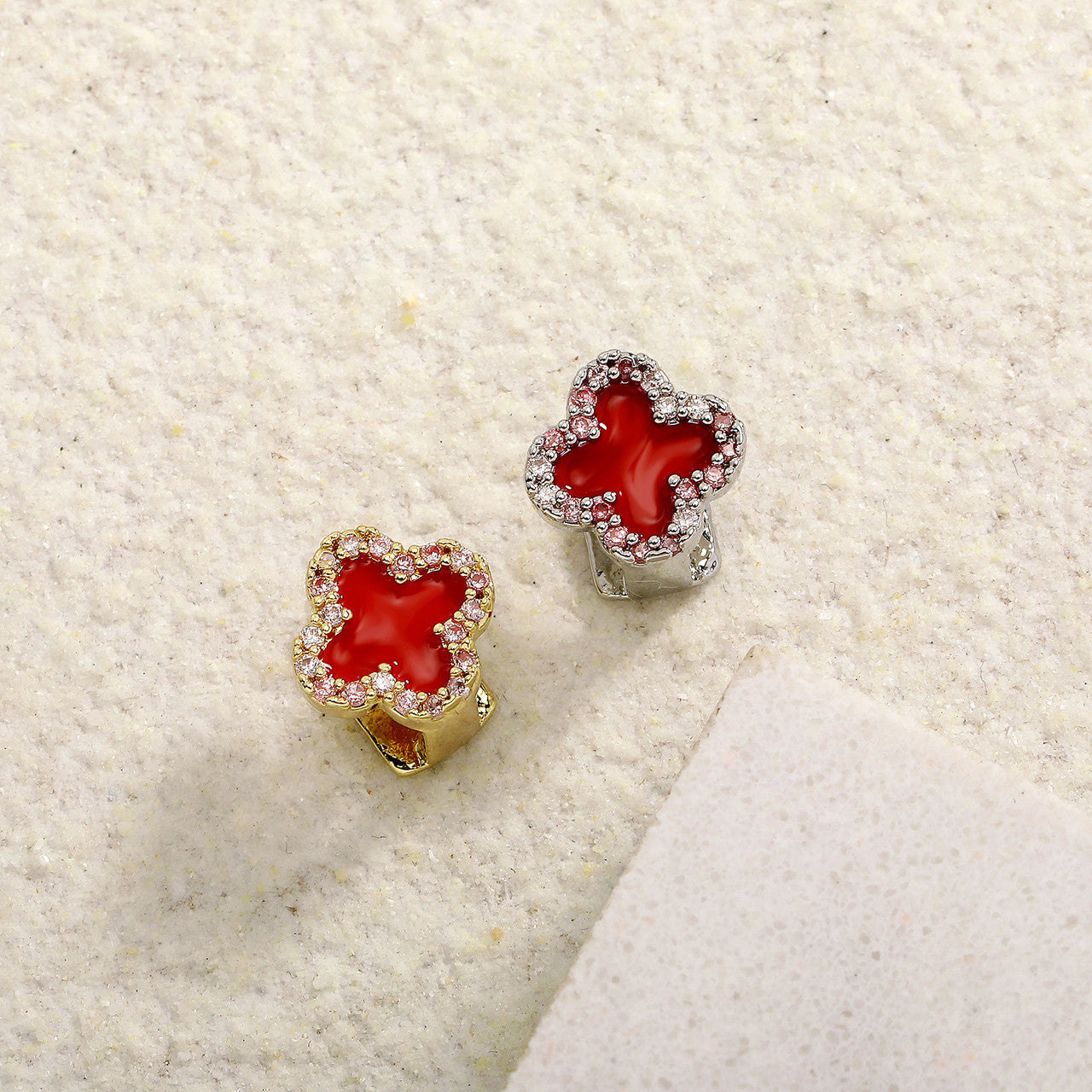 Red Star | VVS Diamond CZ Slick Single Tooth Teeth Hip Hop Mouth Grillz