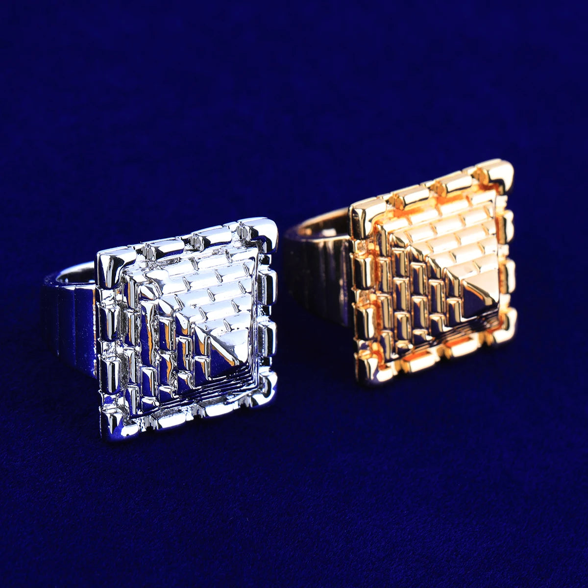 Pyramid Ring | Ancient African 24k Gold 925 Silver Egyptian Pyramid Ring