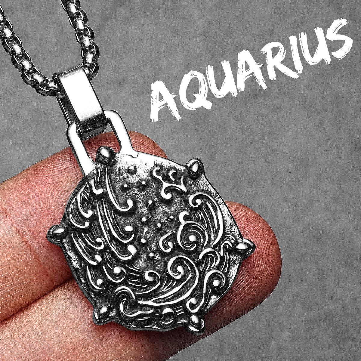12 Constellations | 316L No Fade Stainless Steel Zodiac Sign Astrological Street Wear Pendants