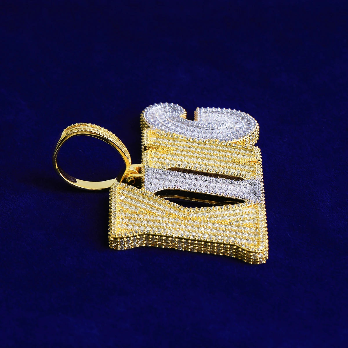 King Shyt | VVS Diamond CZ Two Tone Prong Set King 5AA+ Hip Hop Pendant