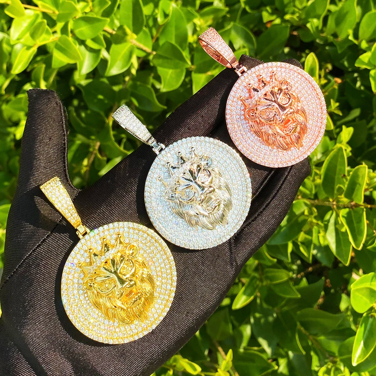 Lion Heart | Iced Blinged Out VVS Diamond CZ 3D Lion Head Hip Hop Pendant