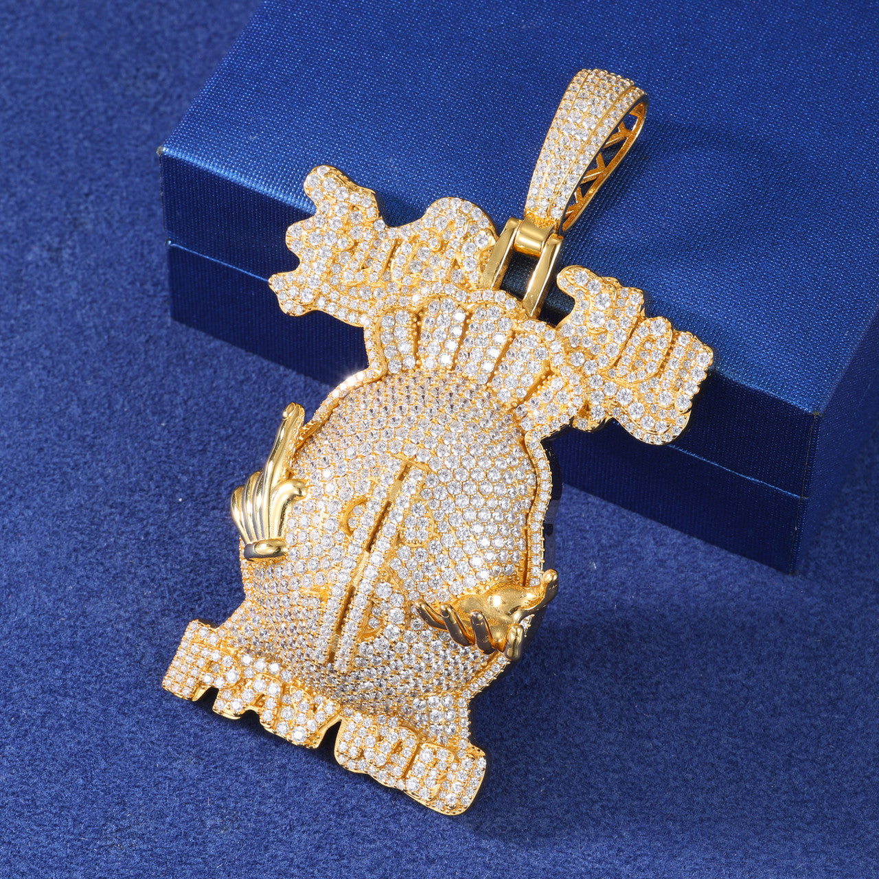 Goodfellas | F*ck You Pay Me Money Bag Moissanite Diamond FYPM Hip Hop Pendant