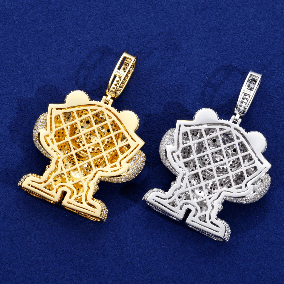 Racked Up | Boss Bear Solid 925 Sterling Silver Moissanite Diamond Hip Hop Pendant