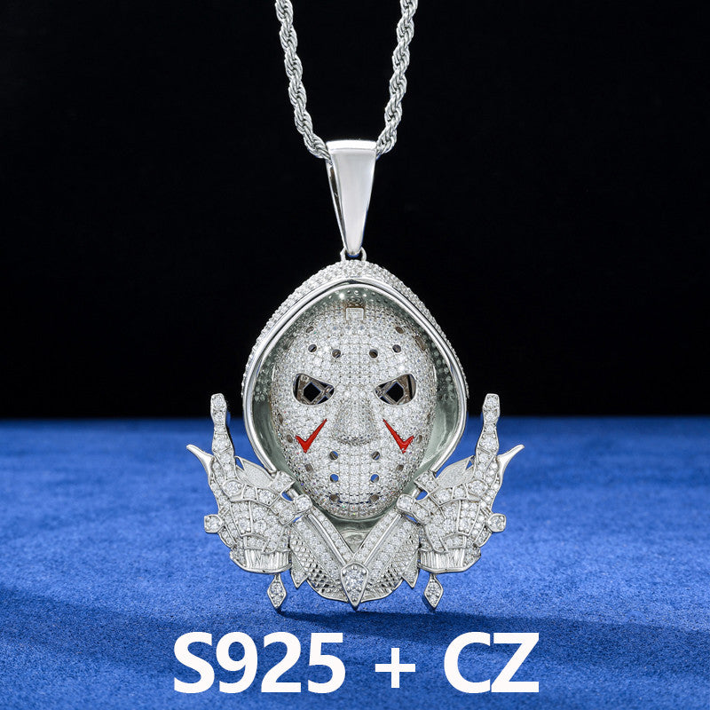 The Retribution | Moissanite Diamond Solid Sterling Silver Iced Blinged Out Pendant