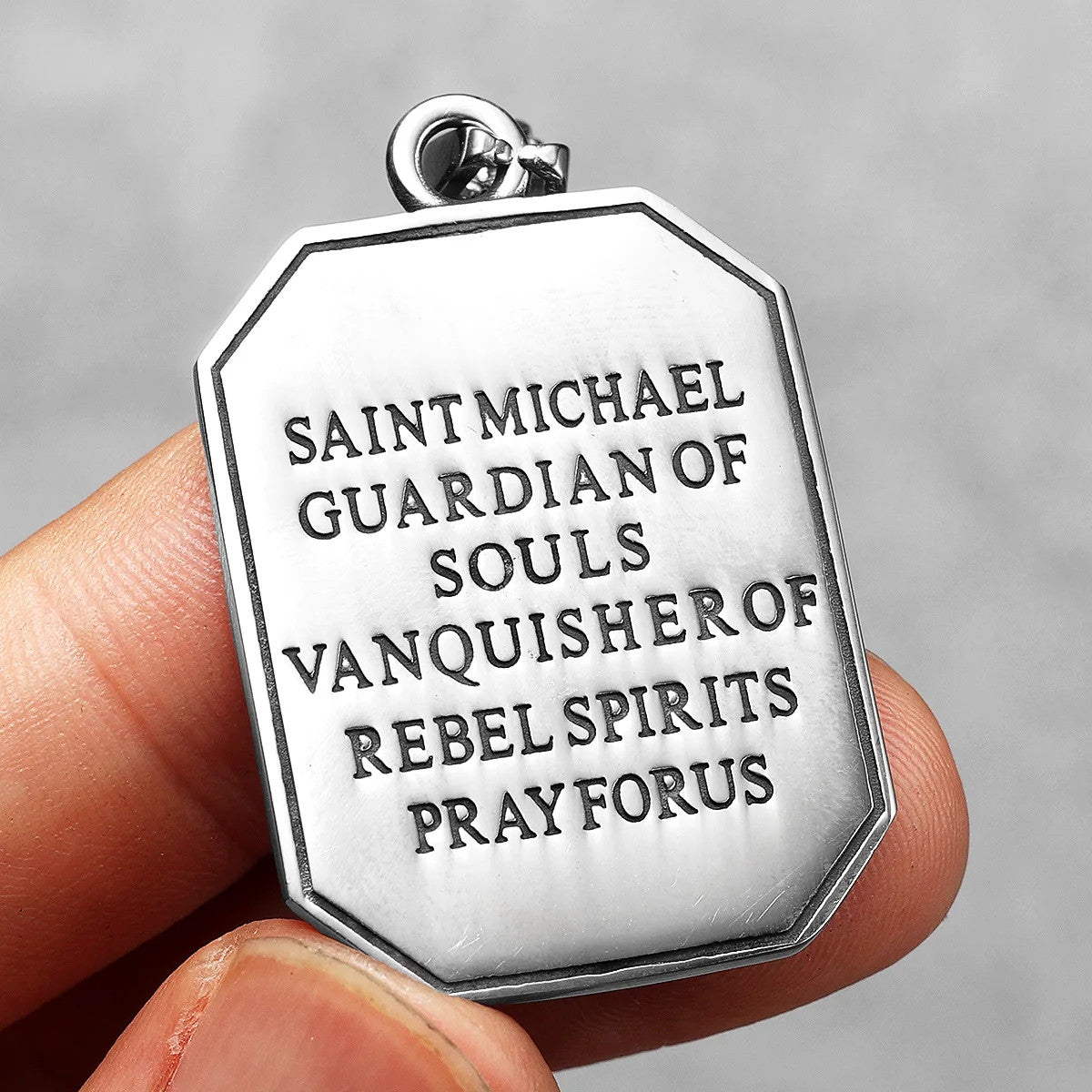 Divine Protection Collection | 316L No Fade Stainless Steel Arch Angel St.Michael Amulet
