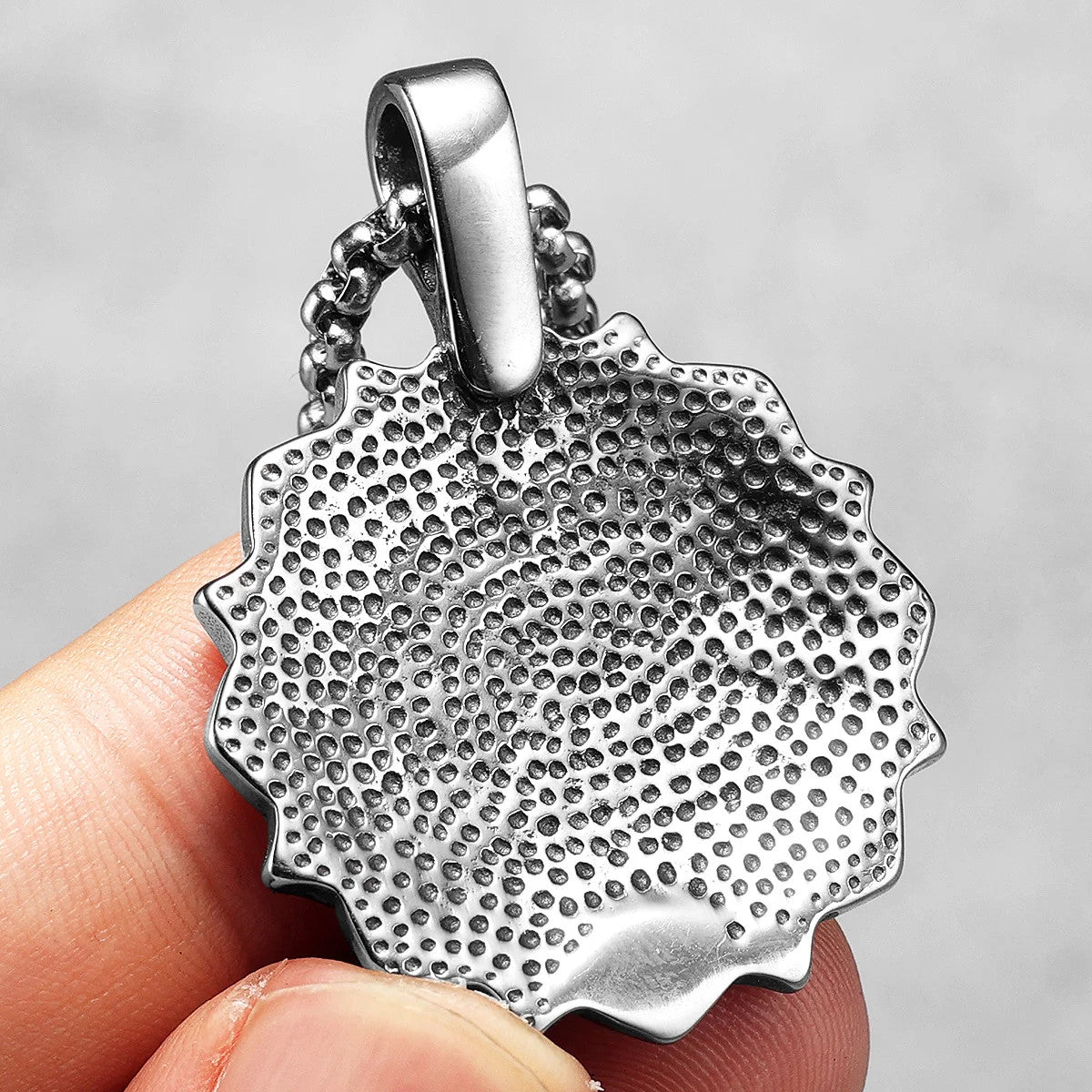 Lotus | Stainless Steel Buddhism Mandala Flower Amulet Spiritual Pendant