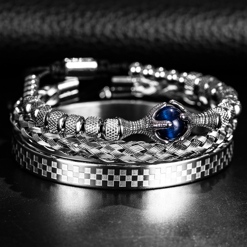 Apex Predator | Eagles Talon Tigers Eye 316L Stainless Steel Luxury Bracelet