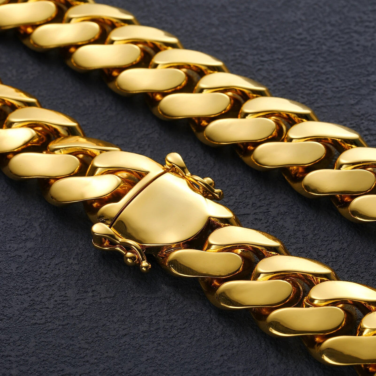 18k Gold 925 Silver 20mm Heavy Luxury Solid Miami Cuban Link Chain Necklace