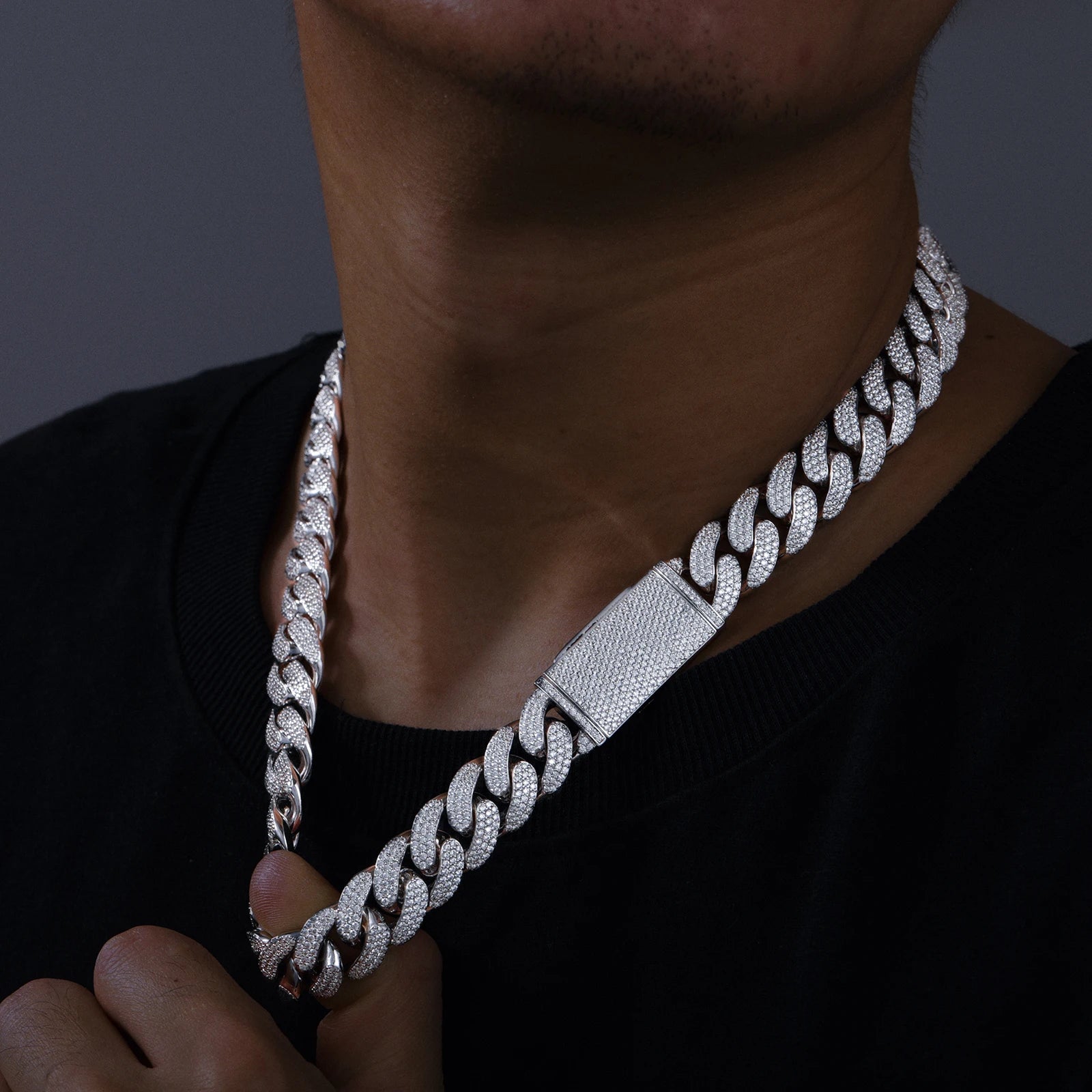 Cuban Luxury | 6mm -12mm Iced Blinged Out Moissanite Diamond 925 Silver Miami Cuban Link Chain