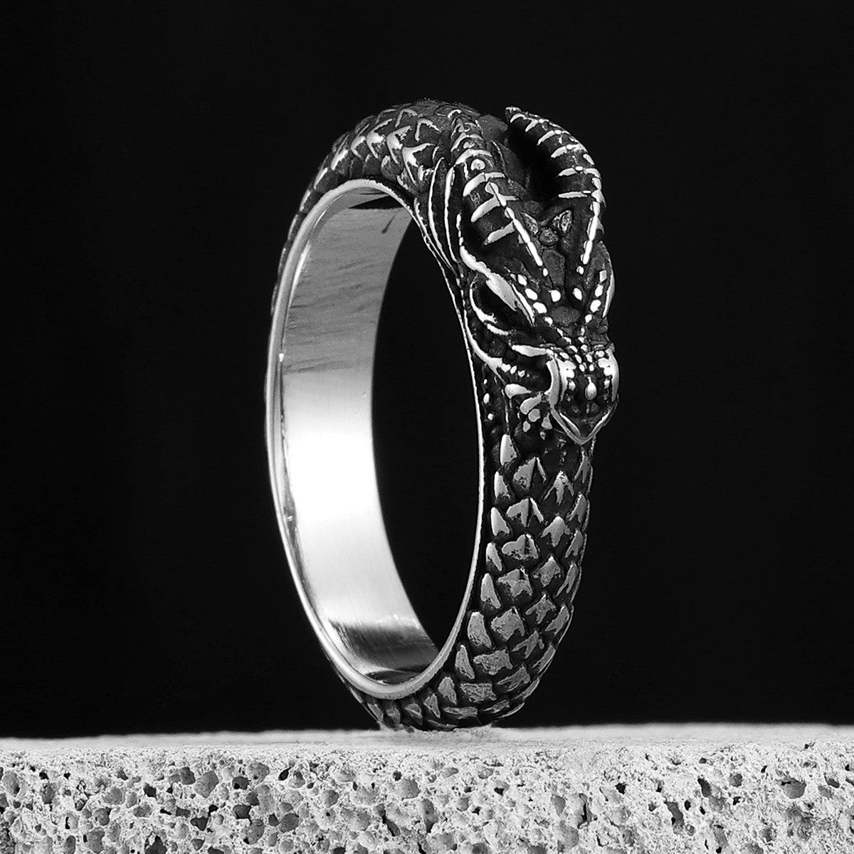 Serpent Collection | 316L No Fade Stainless Steel Dragon Snake Rings